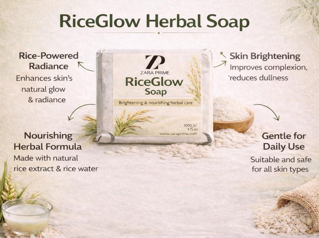 ZP RiceGlow Soap (Bright & Smooth Skin Formula)