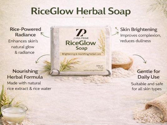 ZP RiceGlow Soap (Bright & Smooth Skin Formula)